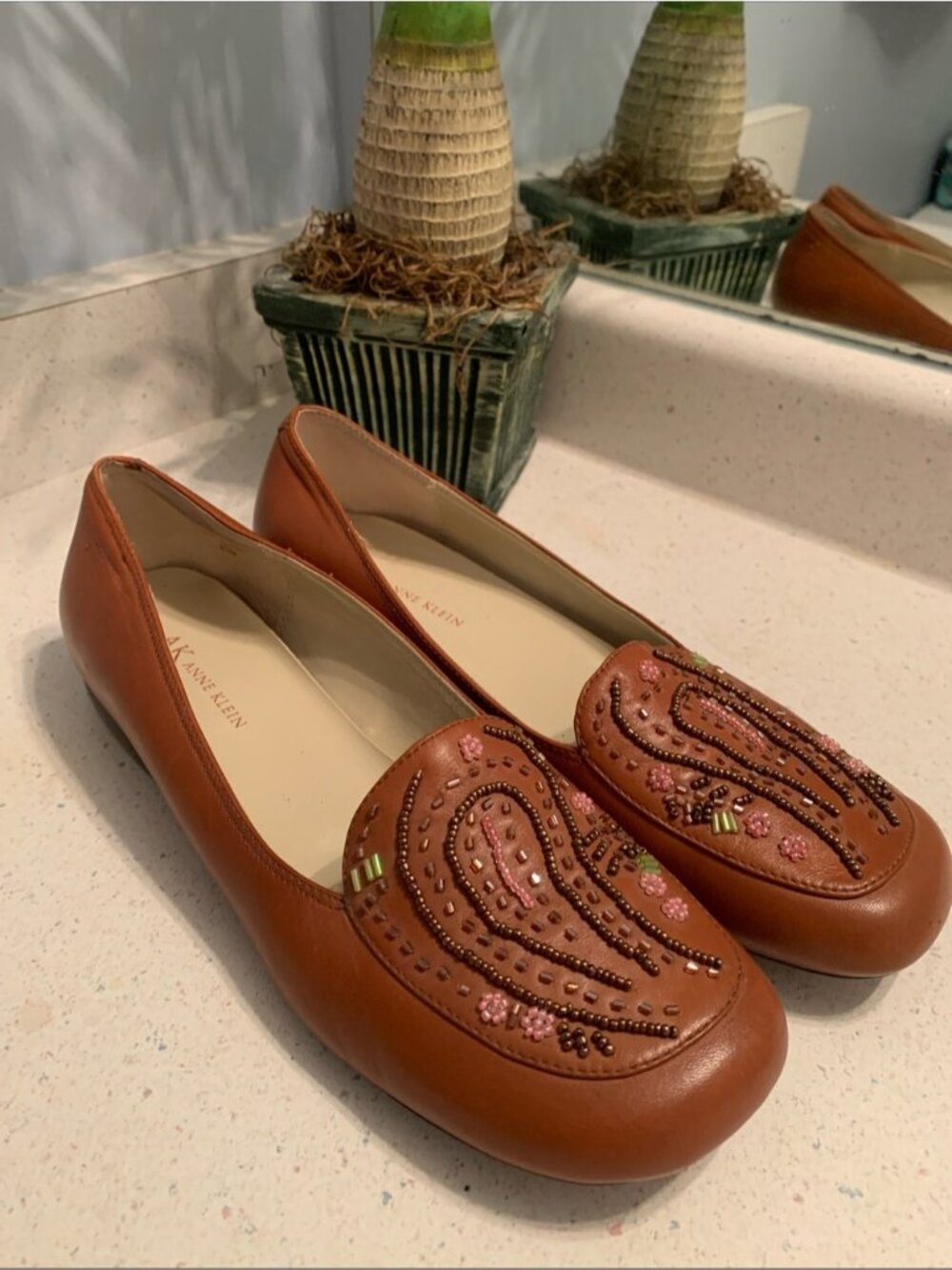 Anne Klein Embellished Loafers